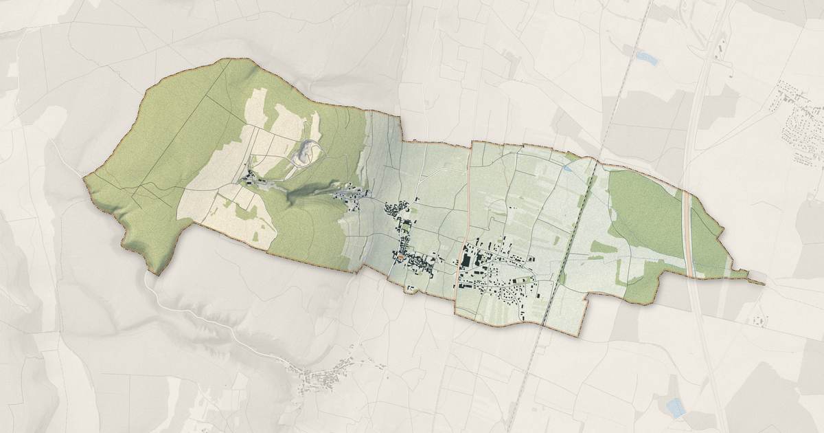 Portrait cartographique de Morey-Saint-Denis : relief, eau, forêts, bâti et voies, calculés à partir des données de l'IGN
