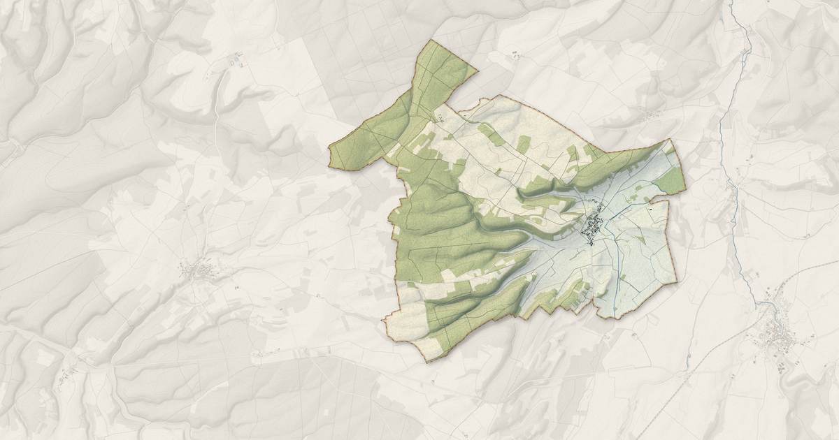 Portrait cartographique de Nicey : relief, eau, forêts, bâti et voies, calculés à partir des données de l'IGN