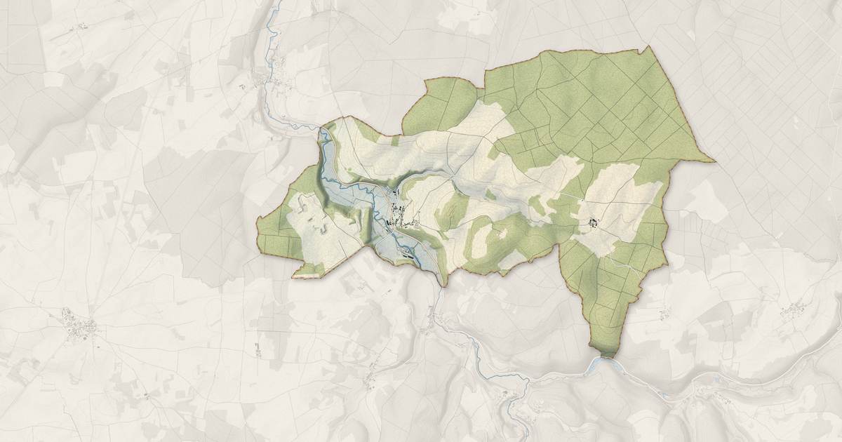Portrait cartographique de Nod-sur-Seine : relief, eau, forêts, bâti et voies, calculés à partir des données de l'IGN