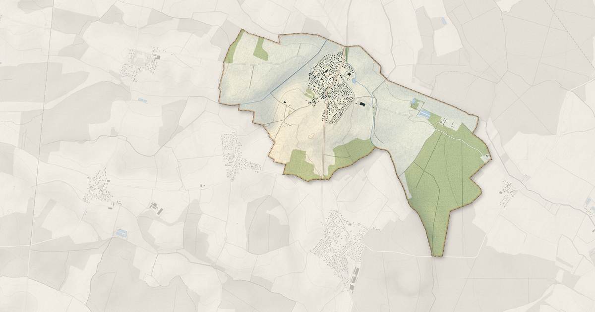 Portrait cartographique de Noiron-sous-Gevrey : relief, eau, forêts, bâti et voies, calculés à partir des données de l'IGN