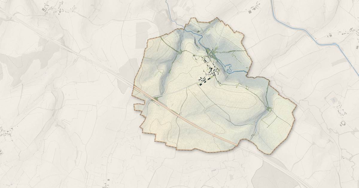 Portrait cartographique de Normier : relief, eau, forêts, bâti et voies, calculés à partir des données de l'IGN