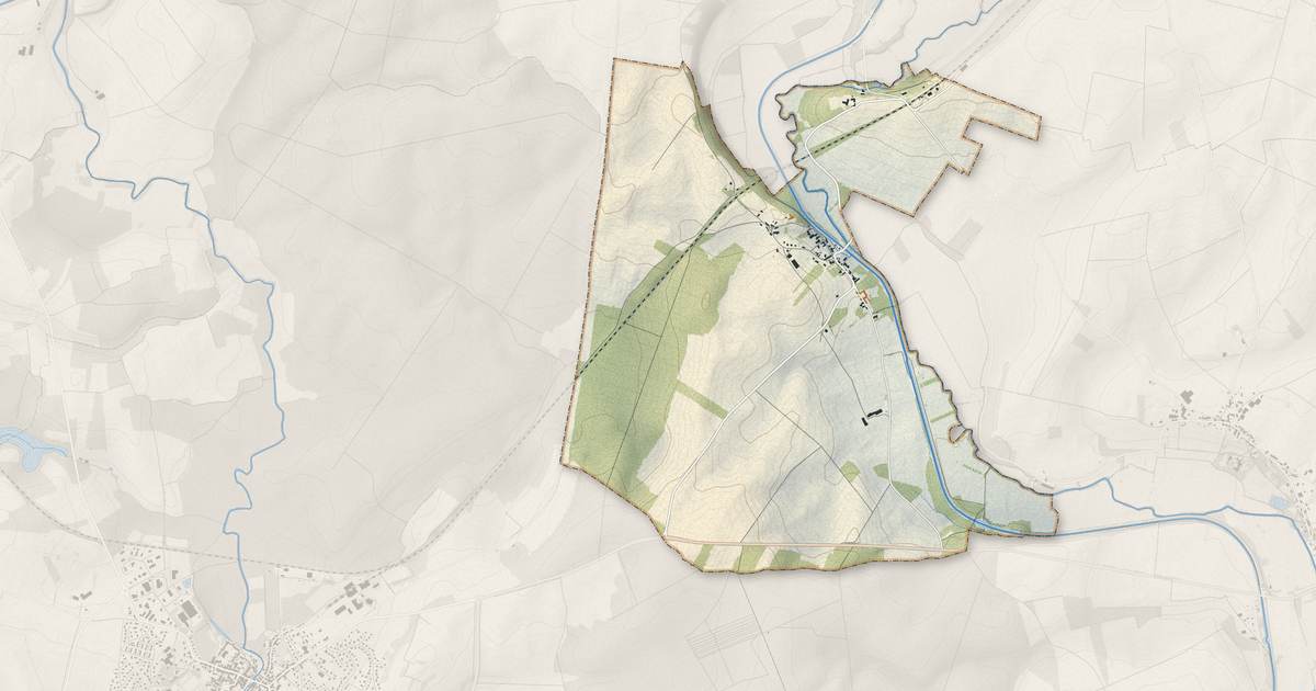 Portrait cartographique de Oisilly : relief, eau, forêts, bâti et voies, calculés à partir des données de l'IGN