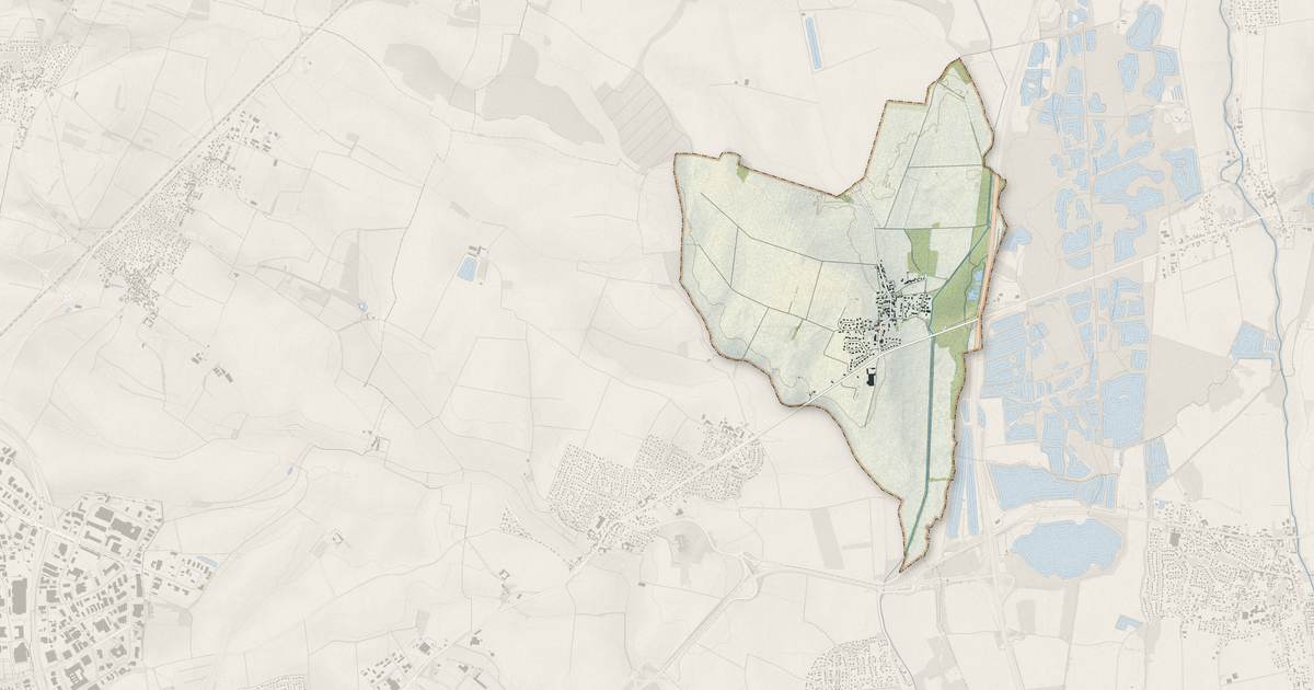 Portrait cartographique de Orgeux : relief, eau, forêts, bâti et voies, calculés à partir des données de l'IGN