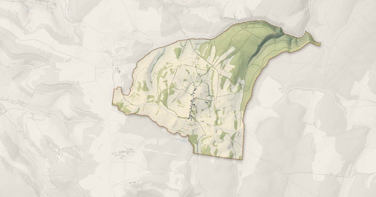 Portrait cartographique de Panges : relief, eau, forêts, bâti et voies, calculés à partir des données de l'IGN