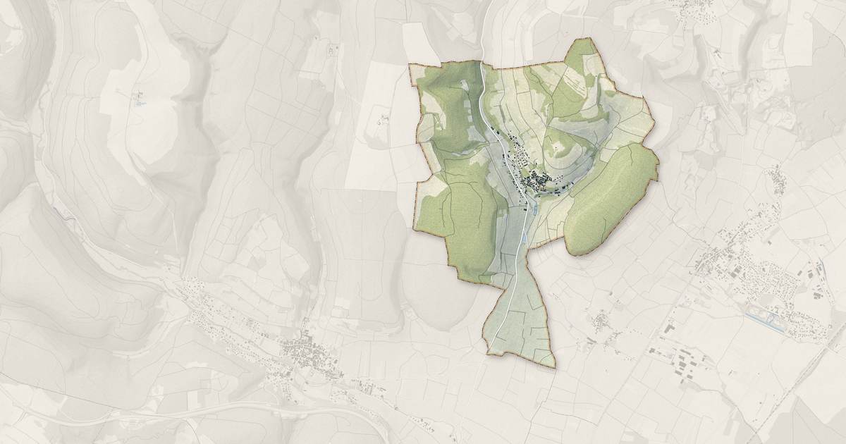 Portrait cartographique de Pernand-Vergelesses : relief, eau, forêts, bâti et voies, calculés à partir des données de l'IGN
