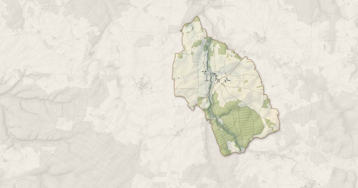 Portrait cartographique de Puits : relief, eau, forêts, bâti et voies, calculés à partir des données de l'IGN