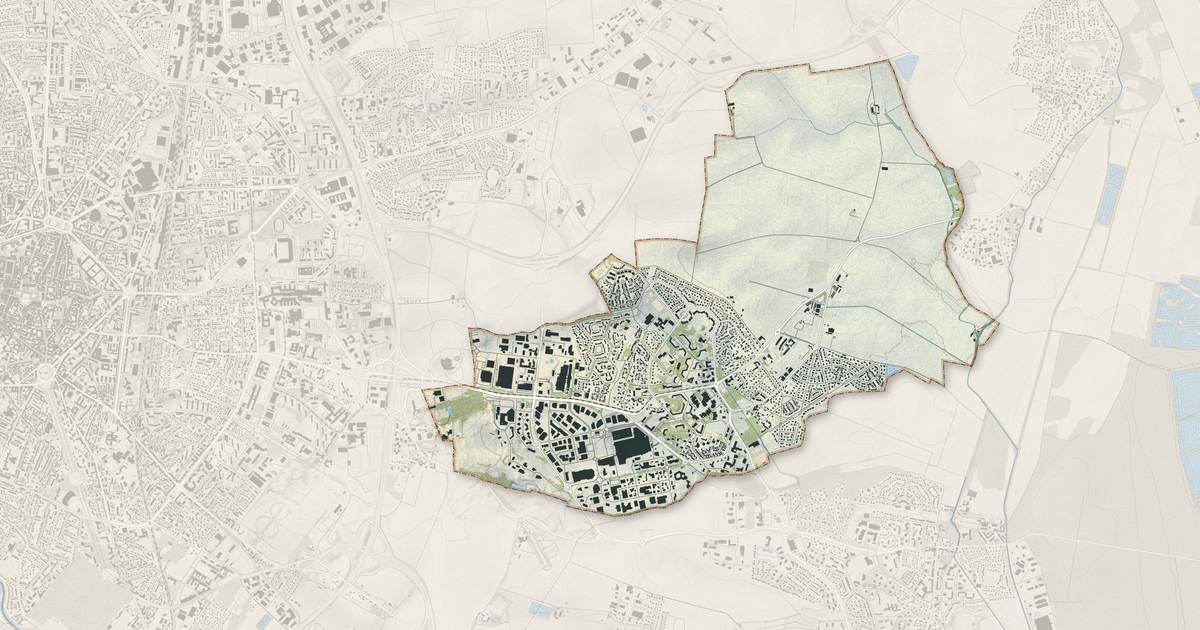Portrait cartographique de Quetigny : relief, eau, forêts, bâti et voies, calculés à partir des données de l'IGN