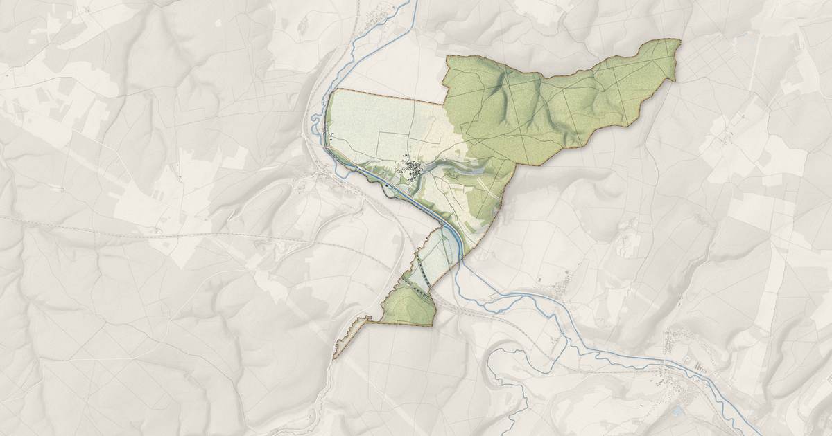 Portrait cartographique de Rougemont : relief, eau, forêts, bâti et voies, calculés à partir des données de l'IGN