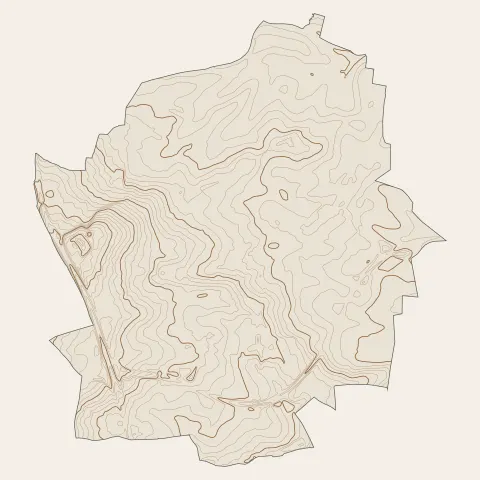 Saint-Apollinaire : courbes de niveau