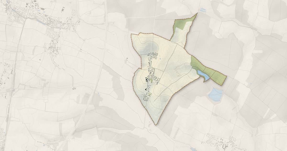 Portrait cartographique de Saint-Bernard : relief, eau, forêts, bâti et voies, calculés à partir des données de l'IGN