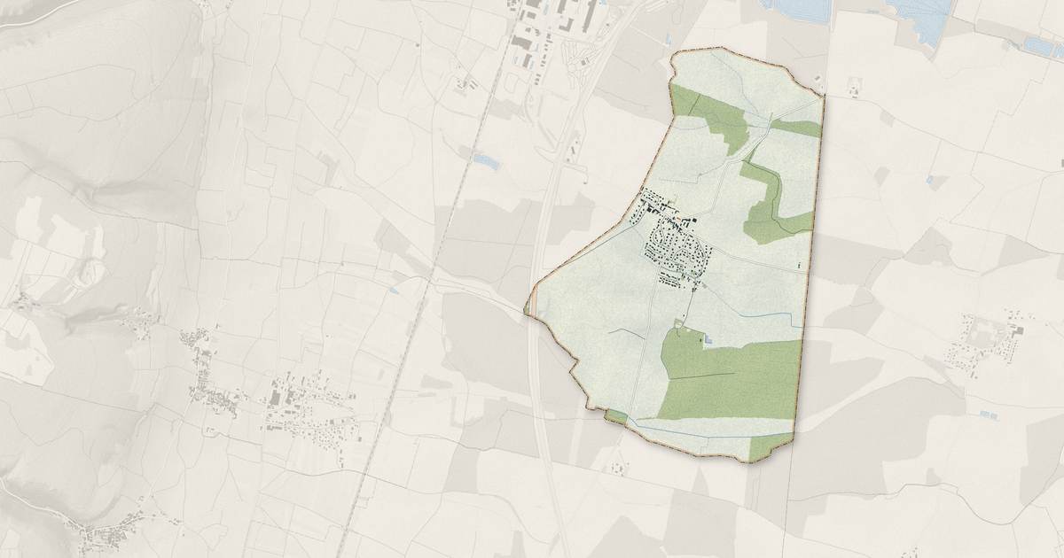 Portrait cartographique de Saint-Philibert : relief, eau, forêts, bâti et voies, calculés à partir des données de l'IGN