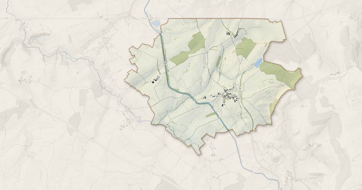 Portrait cartographique de Saint-Thibault : relief, eau, forêts, bâti et voies, calculés à partir des données de l'IGN