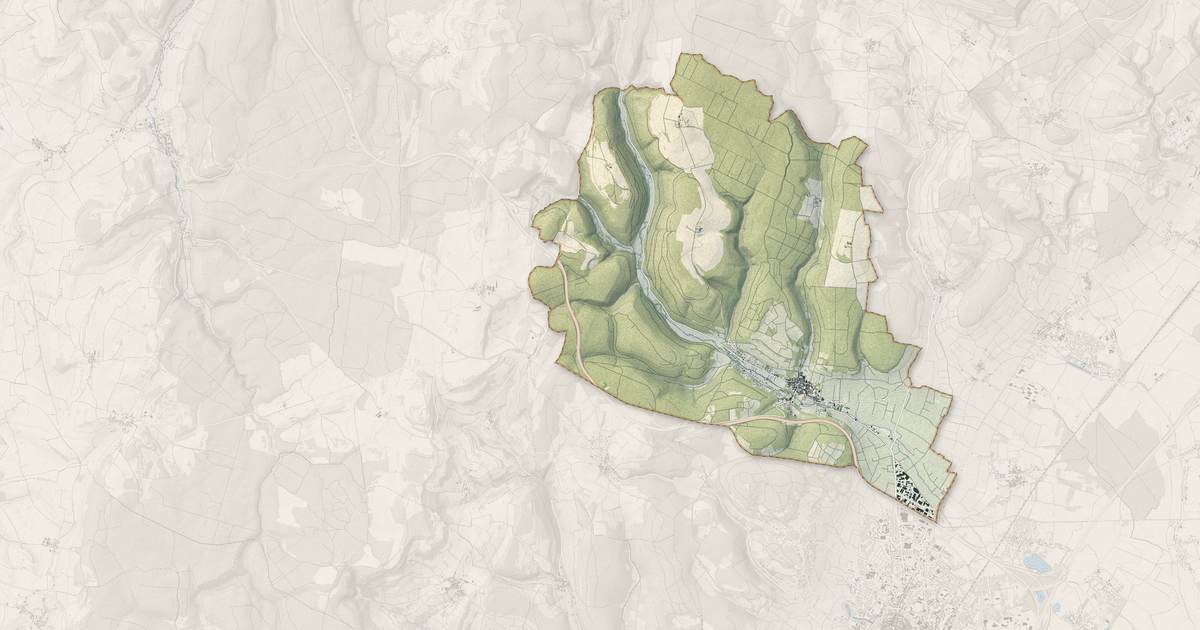 Portrait cartographique de Savigny-lès-Beaune : relief, eau, forêts, bâti et voies, calculés à partir des données de l'IGN