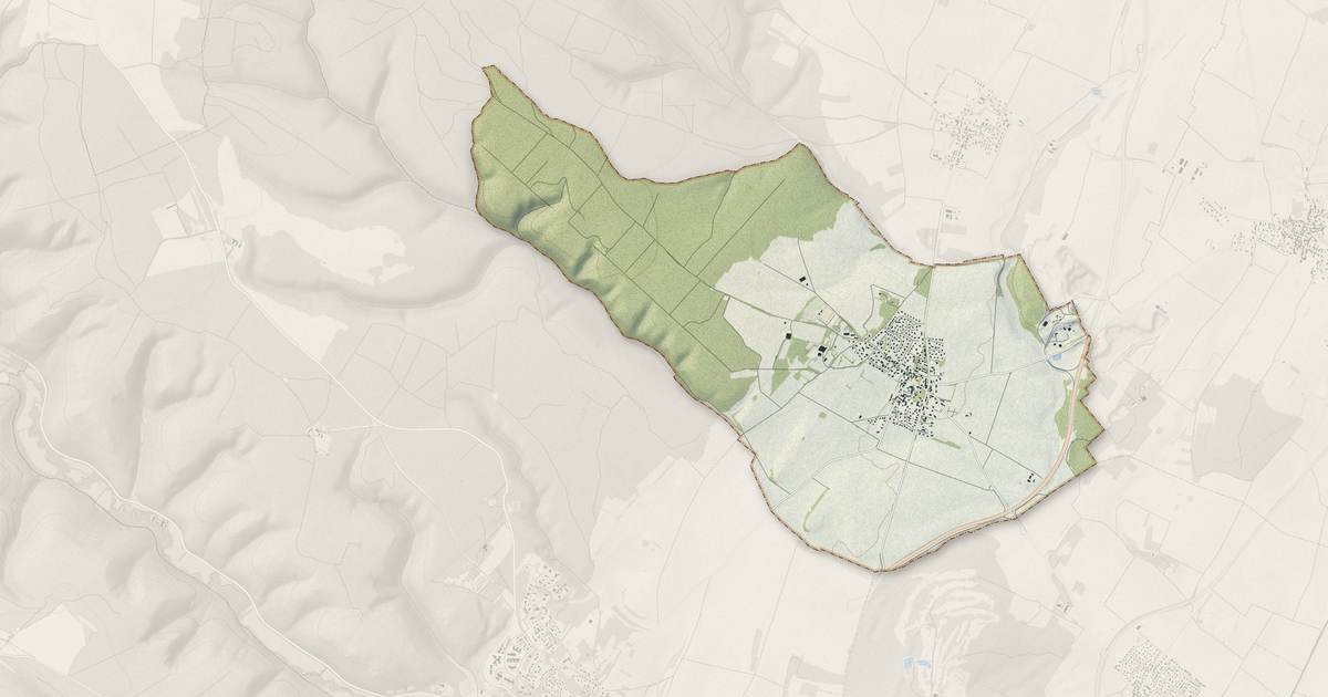 Portrait cartographique de Savigny-le-Sec : relief, eau, forêts, bâti et voies, calculés à partir des données de l'IGN