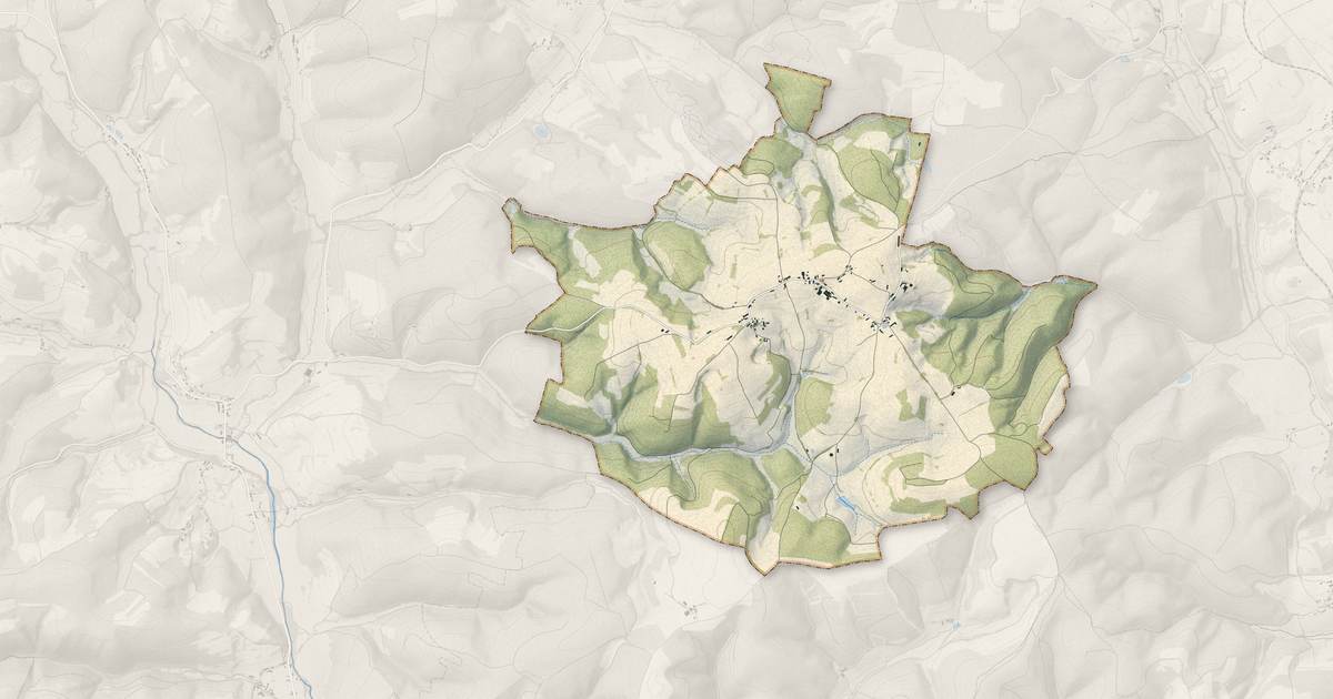 Portrait cartographique de Savilly : relief, eau, forêts, bâti et voies, calculés à partir des données de l'IGN