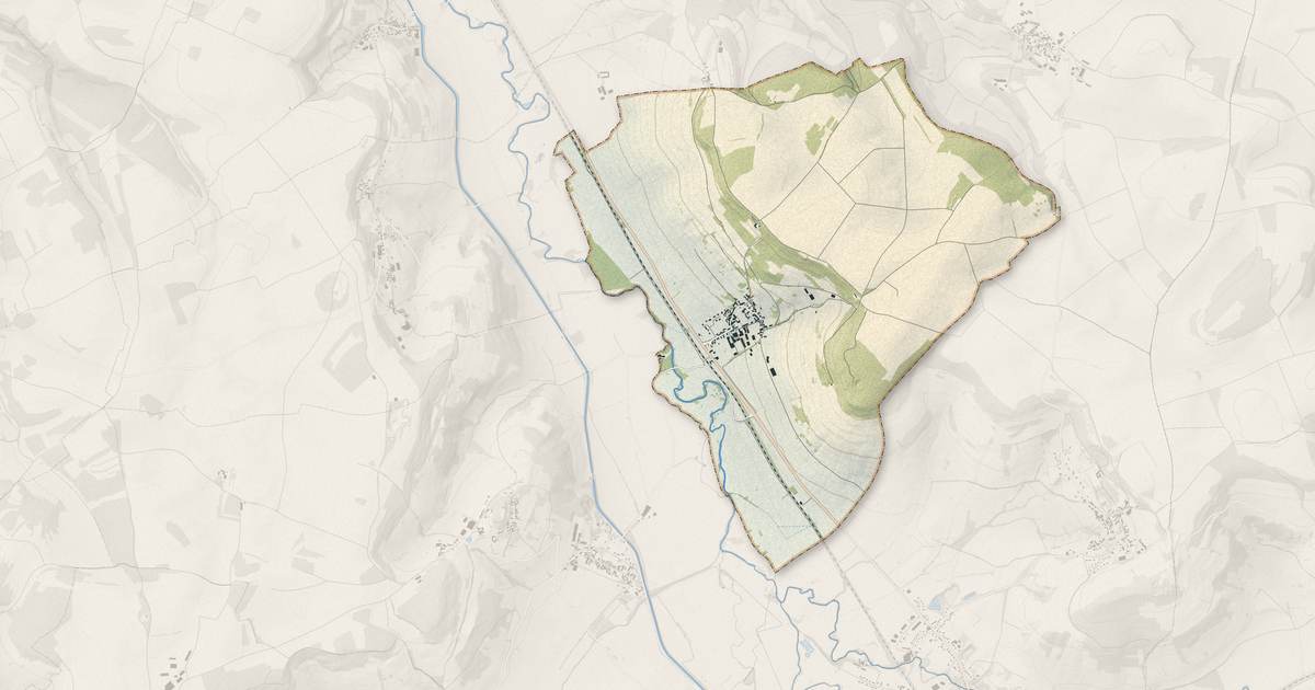 Portrait cartographique de Seigny : relief, eau, forêts, bâti et voies, calculés à partir des données de l'IGN