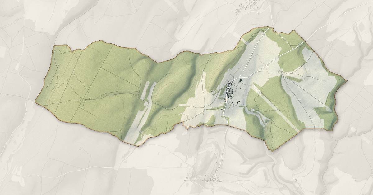 Portrait cartographique de Semezanges : relief, eau, forêts, bâti et voies, calculés à partir des données de l'IGN