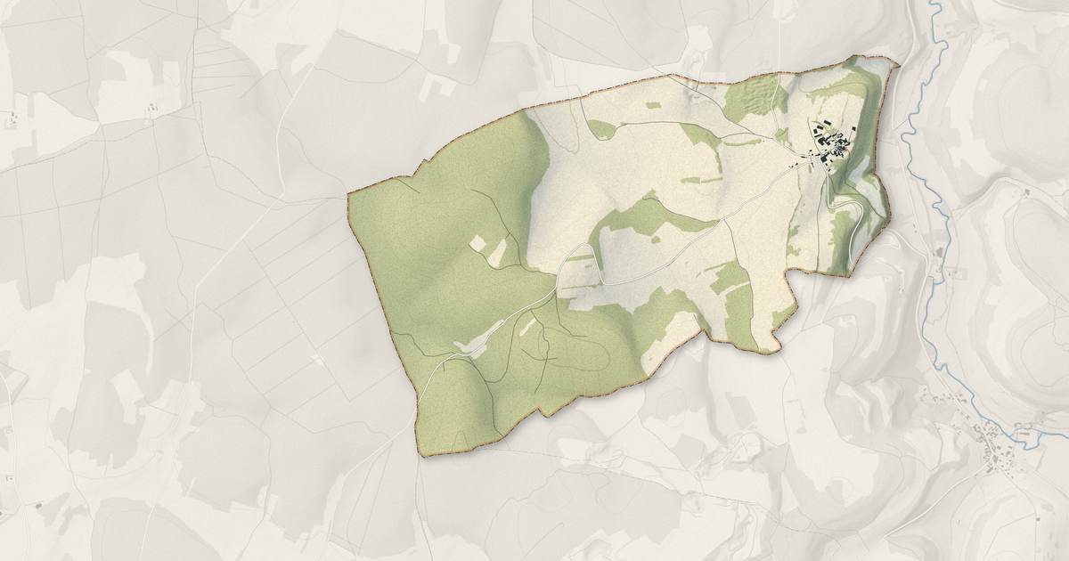 Portrait cartographique de Semond : relief, eau, forêts, bâti et voies, calculés à partir des données de l'IGN