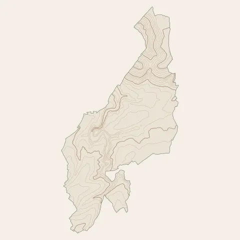 Semur-en-Auxois : courbes de niveau
