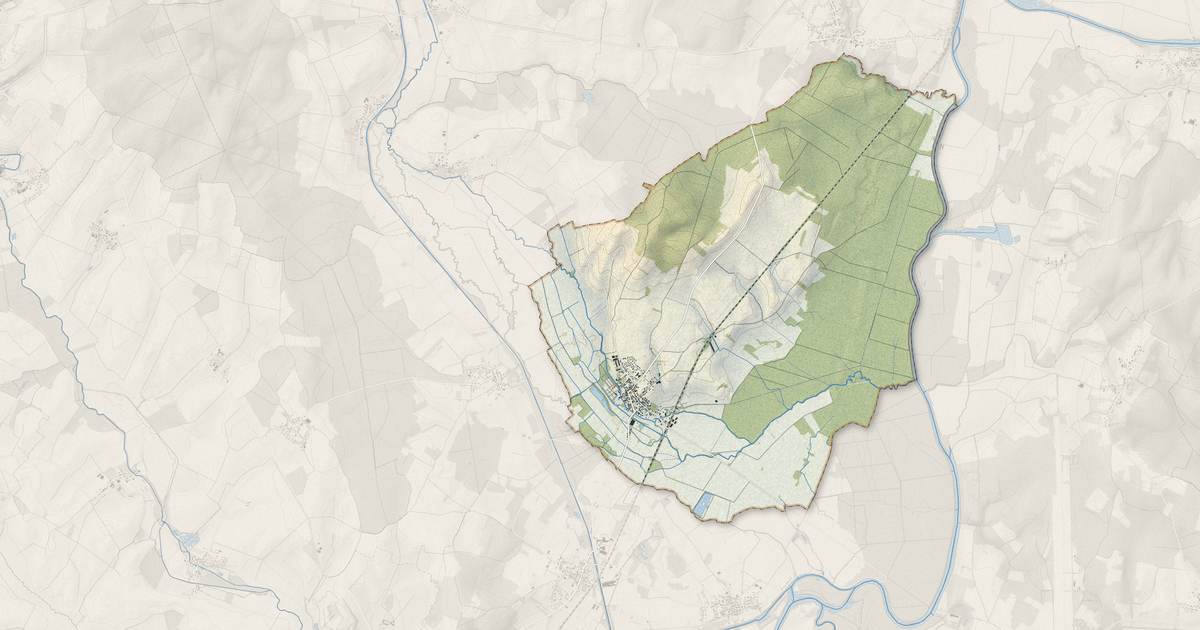 Portrait cartographique de Talmay : relief, eau, forêts, bâti et voies, calculés à partir des données de l'IGN
