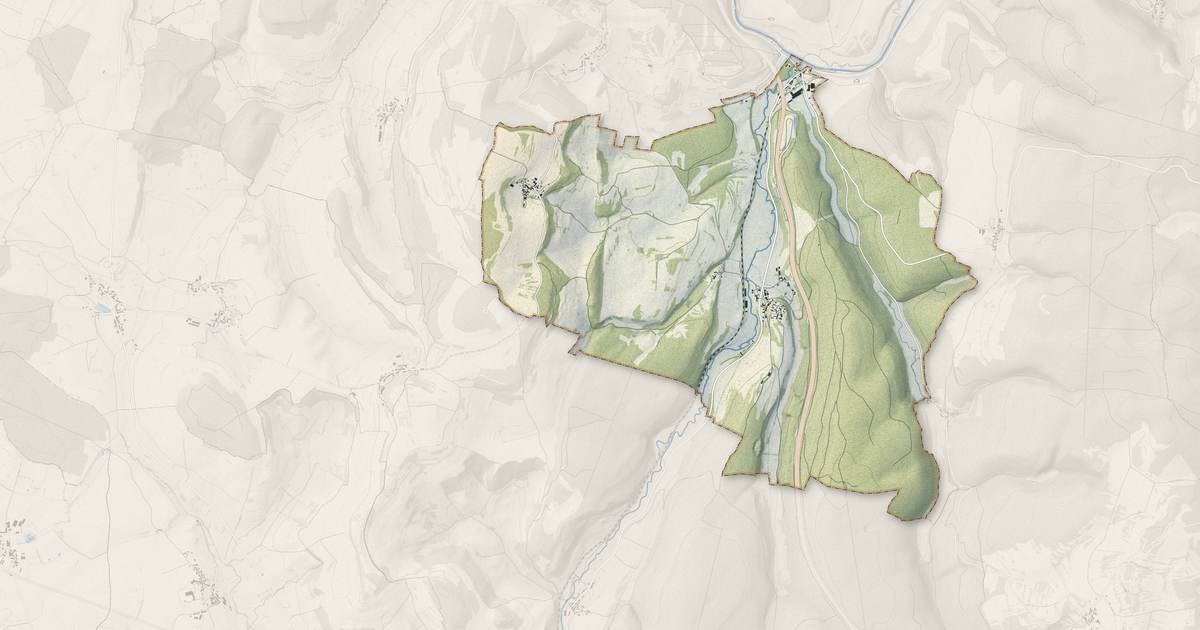 Portrait cartographique de Thorey-sur-Ouche : relief, eau, forêts, bâti et voies, calculés à partir des données de l'IGN