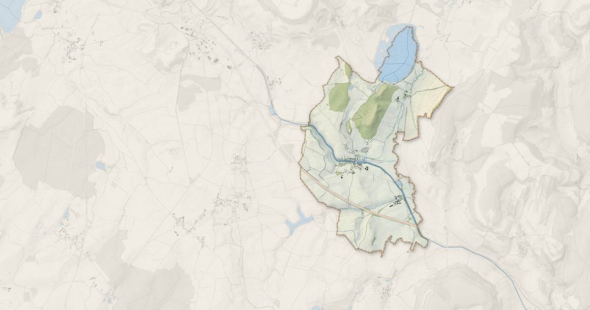 Portrait cartographique de Vandenesse-en-Auxois : relief, eau, forêts, bâti et voies, calculés à partir des données de l'IGN