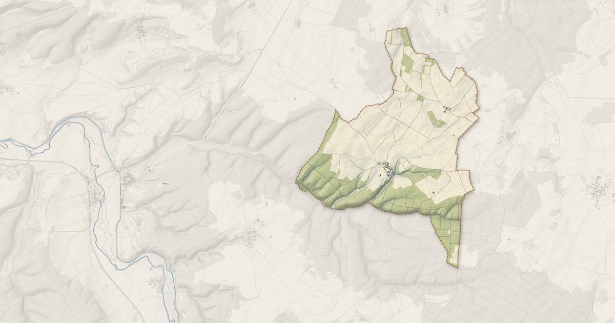 Portrait cartographique de Verdonnet : relief, eau, forêts, bâti et voies, calculés à partir des données de l'IGN