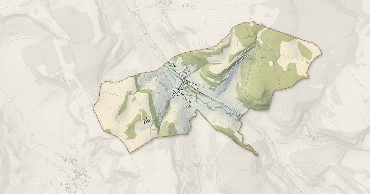 Portrait cartographique de Verrey-sous-Salmaise : relief, eau, forêts, bâti et voies, calculés à partir des données de l'IGN