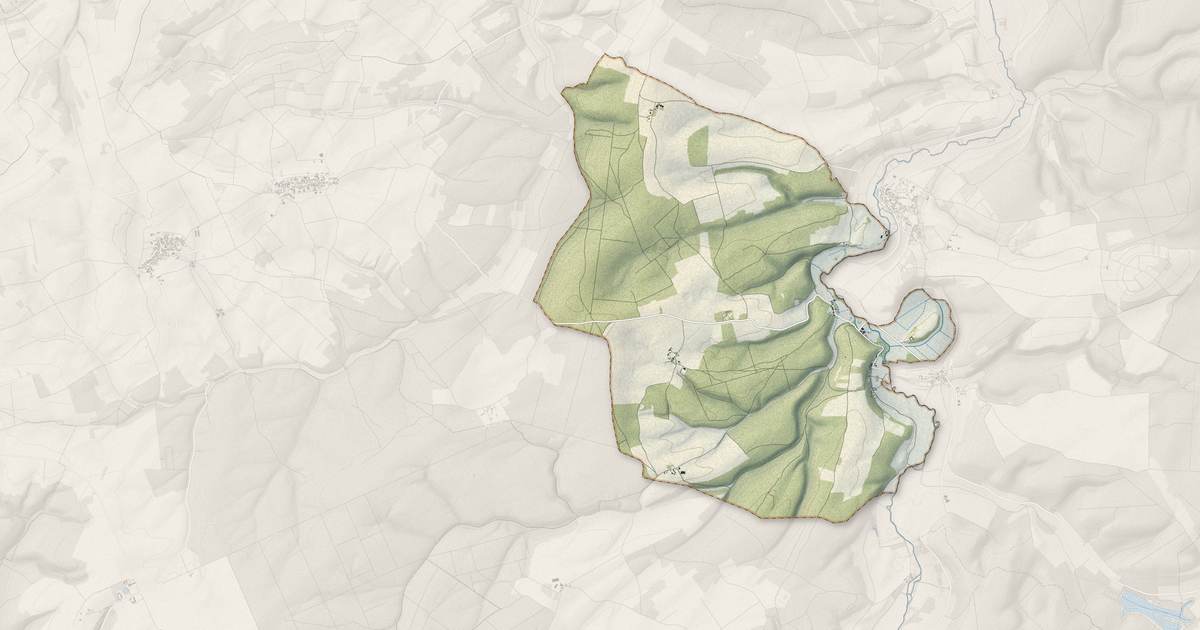 Portrait cartographique de Vertault : relief, eau, forêts, bâti et voies, calculés à partir des données de l'IGN