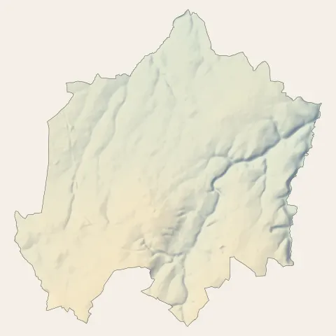 Bégard : relief