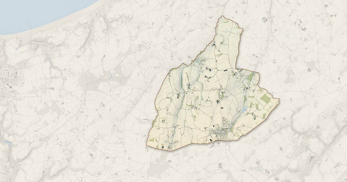 Portrait cartographique de La Bouillie : relief, eau, forêts, bâti et voies, calculés à partir des données de l'IGN