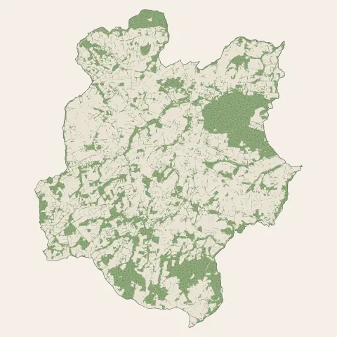 Bourbriac : bois, forêts et landes