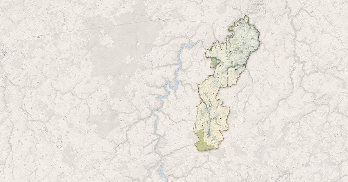 Portrait cartographique de Bourseul : relief, eau, forêts, bâti et voies, calculés à partir des données de l'IGN