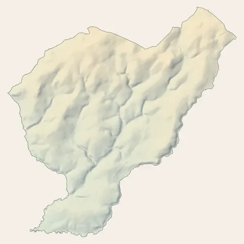 Callac : relief