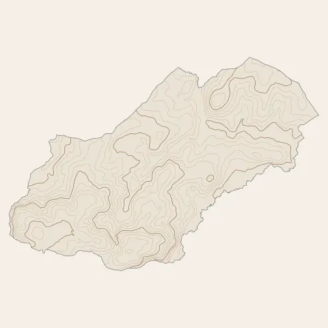 Caulnes : courbes de niveau