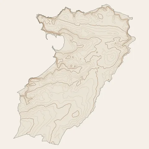 Erquy : courbes de niveau