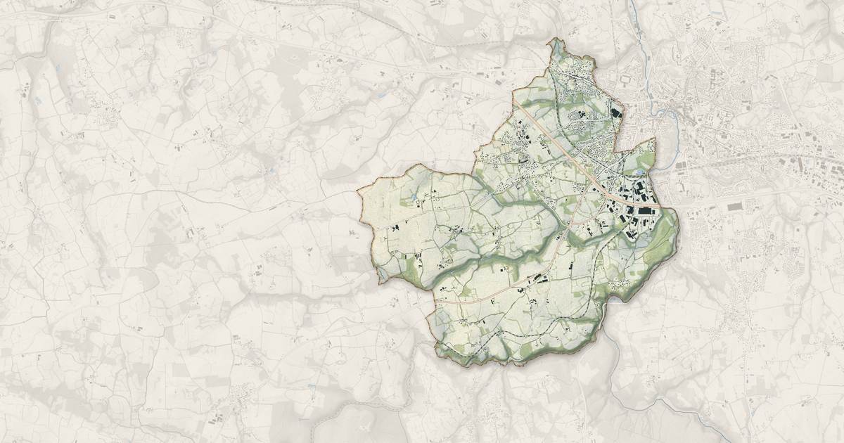 Portrait cartographique de Grâces : relief, eau, forêts, bâti et voies, calculés à partir des données de l'IGN