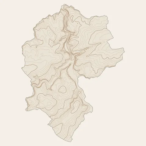 Jugon-les-Lacs : courbes de niveau