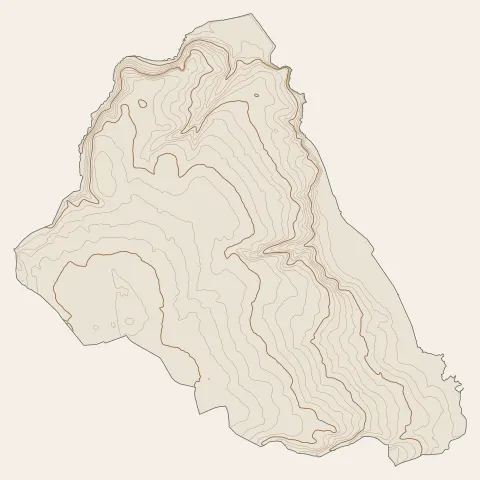 Langueux : courbes de niveau