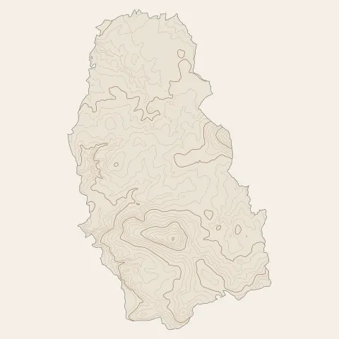 Louargat : courbes de niveau