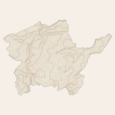Plédran : courbes de niveau
