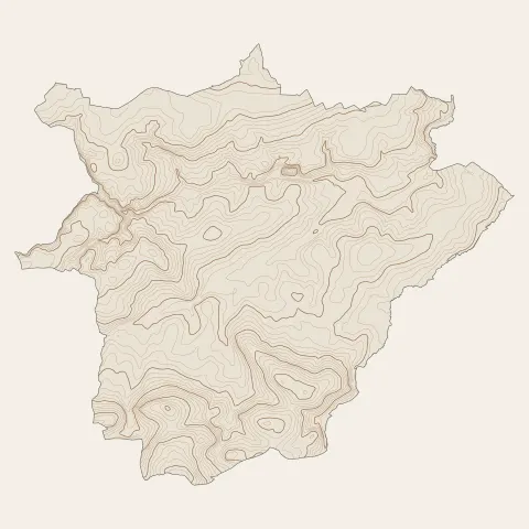 Plénée-Jugon : courbes de niveau
