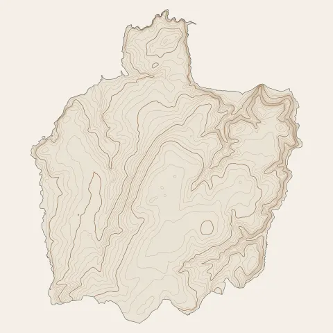 Plestin-les-Grèves : courbes de niveau