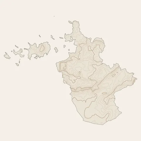 Pleumeur-Bodou : courbes de niveau