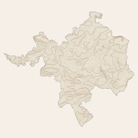 Plœuc-L'Hermitage : courbes de niveau