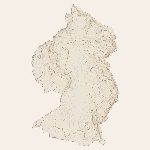 Ploubezre : courbes de niveau