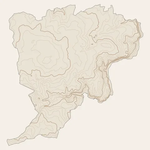 Plouisy : courbes de niveau