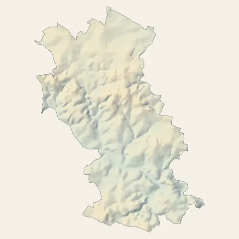 Rostrenen : relief