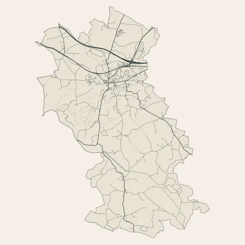 Rostrenen : voies