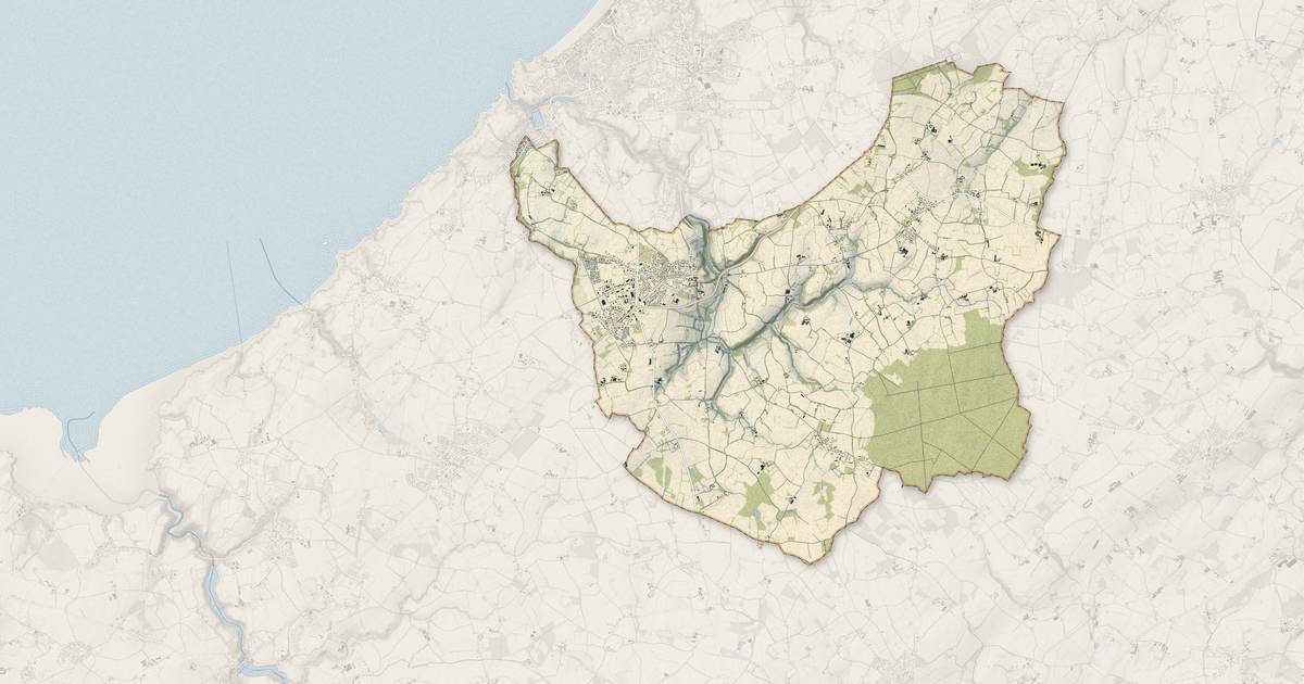 Portrait cartographique de Saint-Alban : relief, eau, forêts, bâti et voies, calculés à partir des données de l'IGN